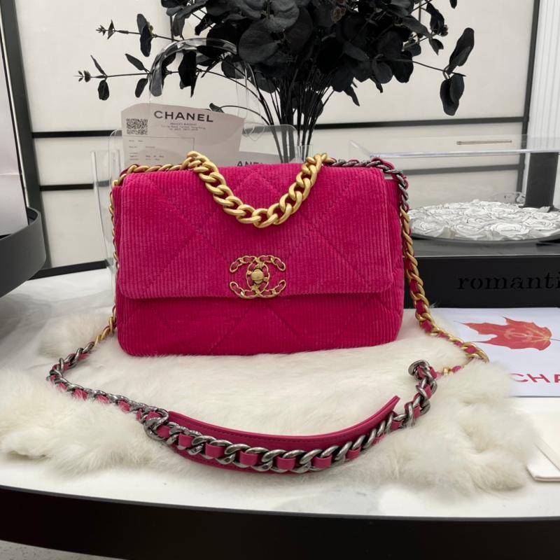 Chanel Handbags AS1160 Corduroy Rose